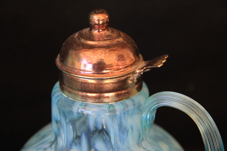 Pair of Art Glass Handblown Pitchers