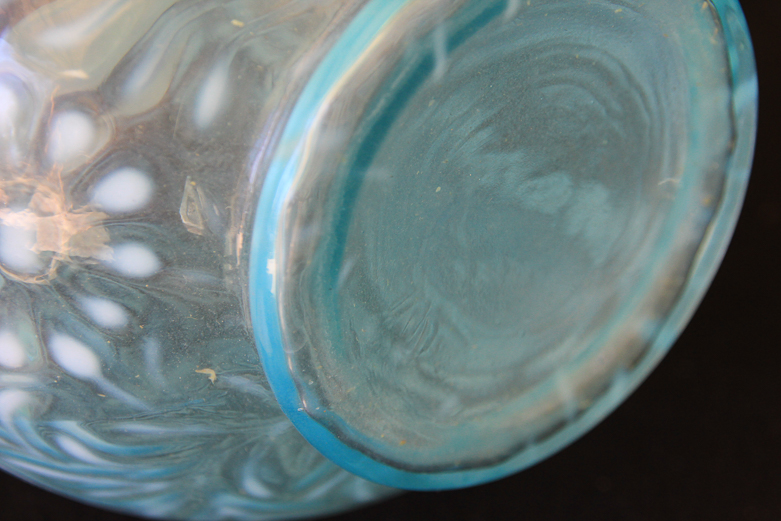 Pair of Art Glass Handblown Pitchers