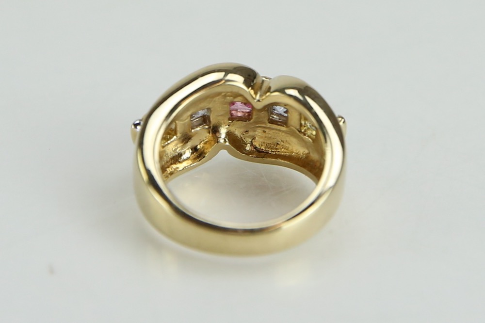 Gold Tone Rings and Pendant