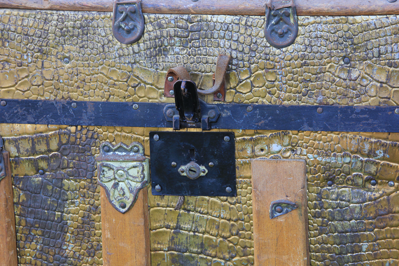 Vintage Oak Wood Chest