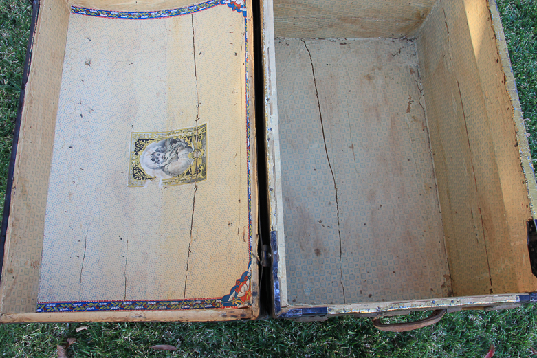 Vintage Oak Wood Chest