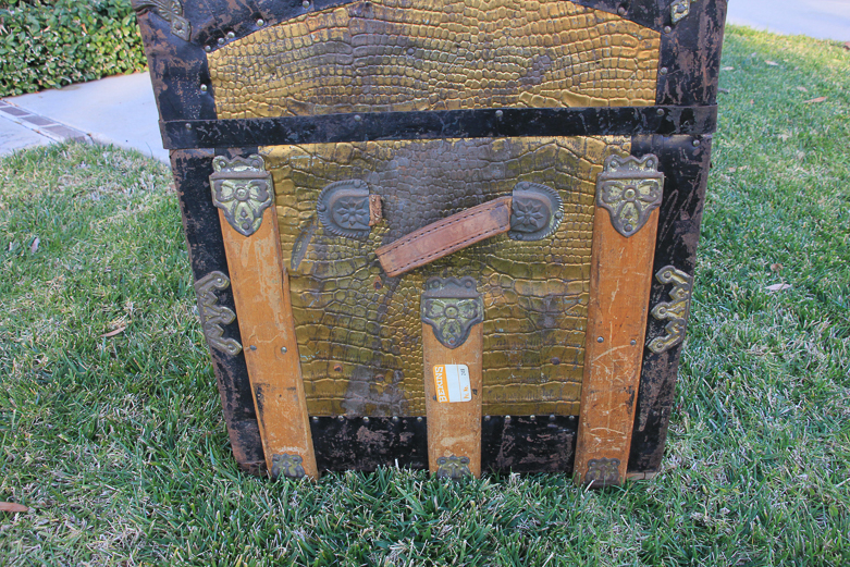 Vintage Oak Wood Chest