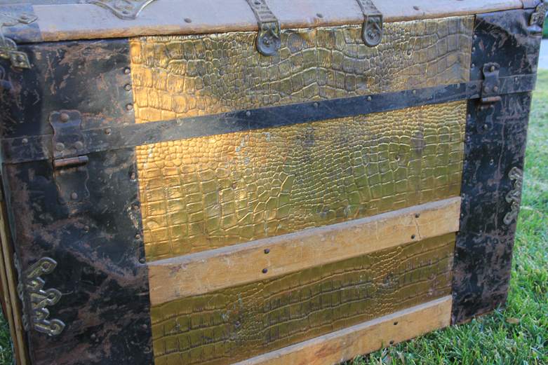 Vintage Oak Wood Chest
