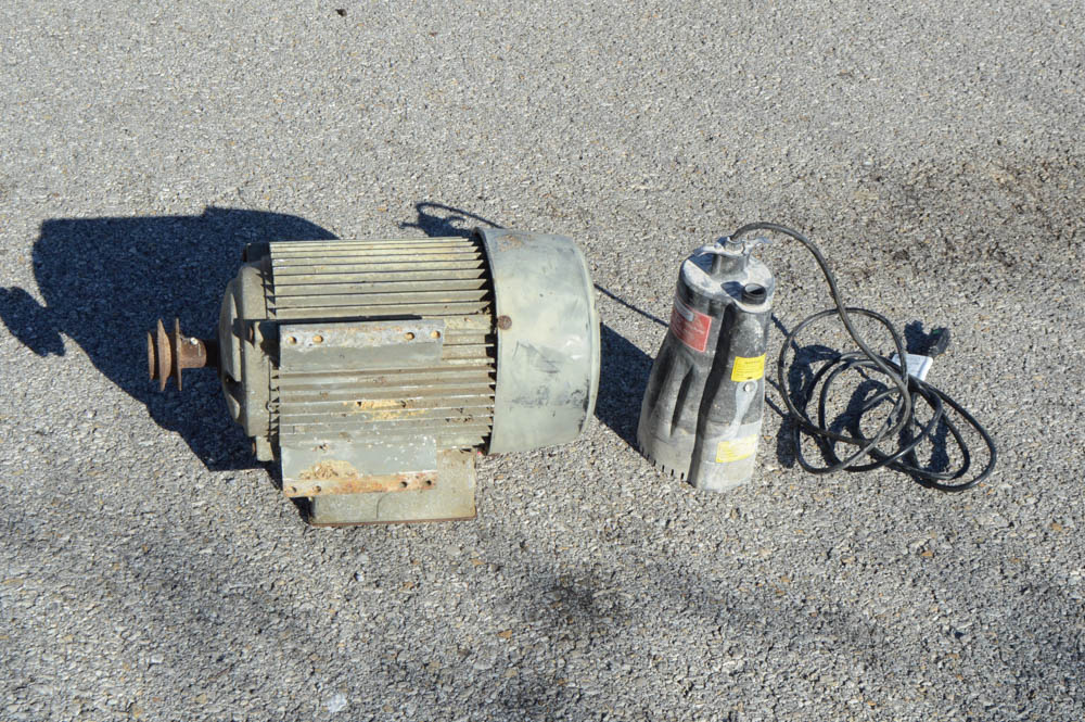 Utilitech Submersible Pump and Electric Motor