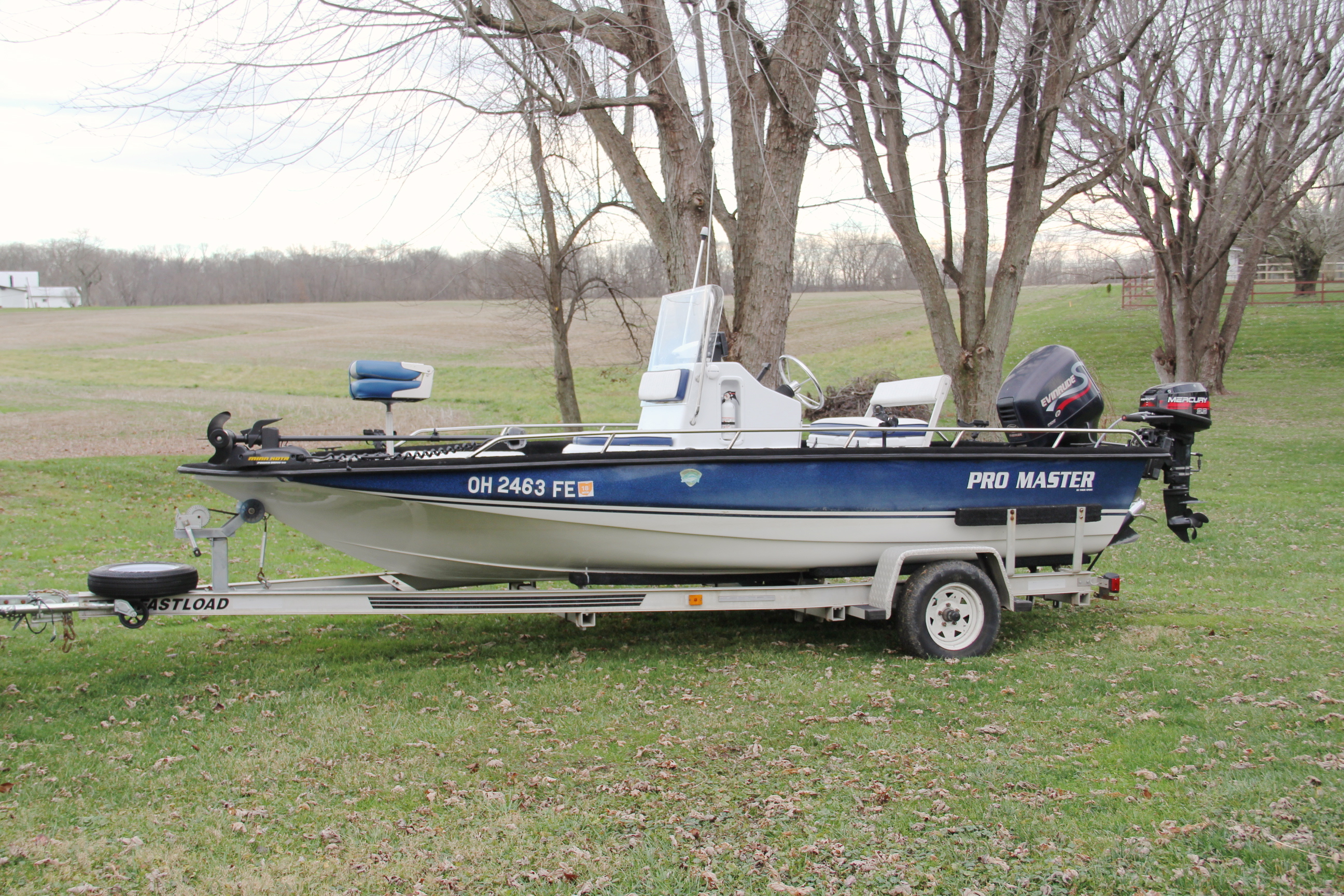 2000 Pro Master Center Console Fishing Boat 18ft with Trailer