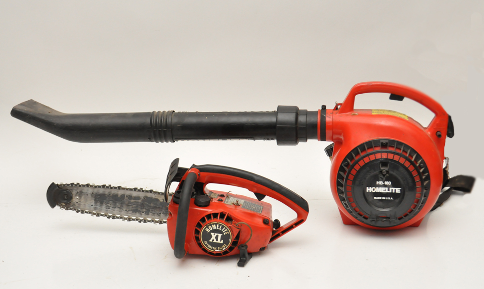 Homelite Leaf Blower and Chain Saw
