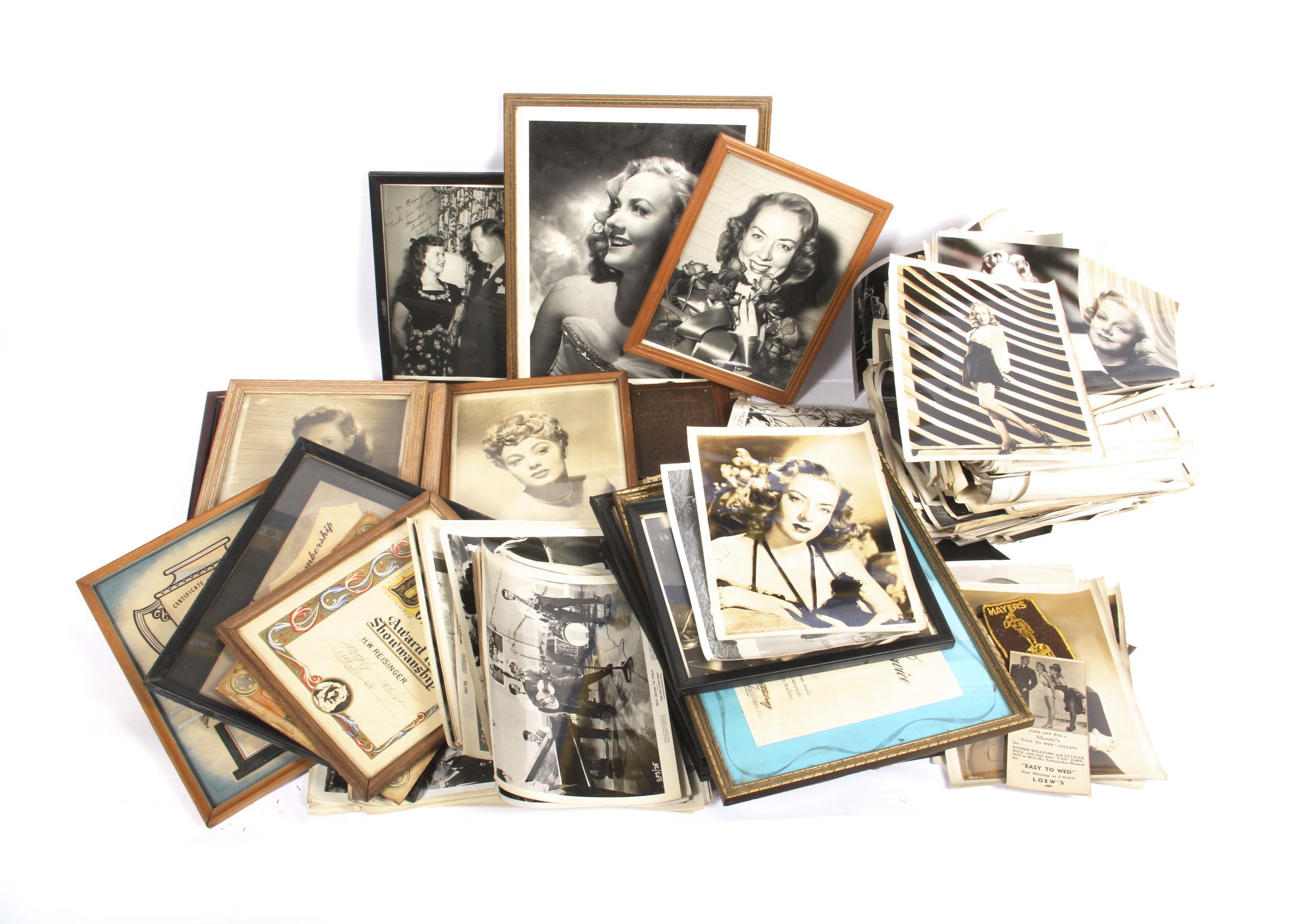 Collection Vintage Hollywood Pictures and Ephemera