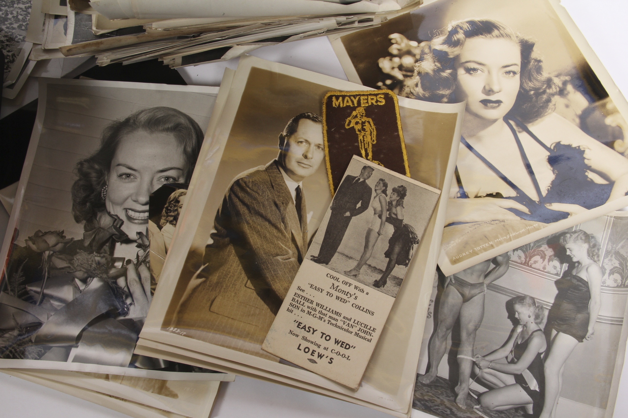 Collection Vintage Hollywood Pictures and Ephemera
