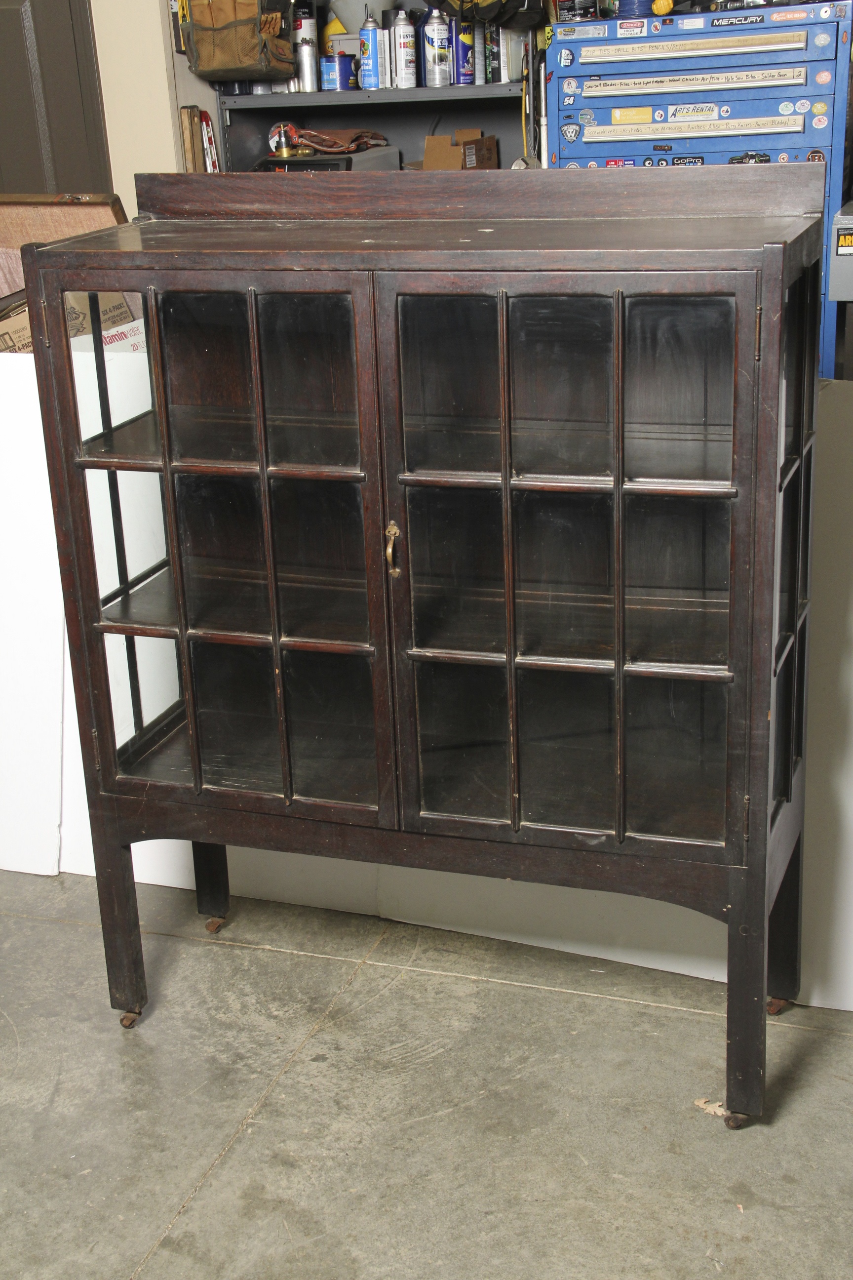 Vintage Oak China Cabinet