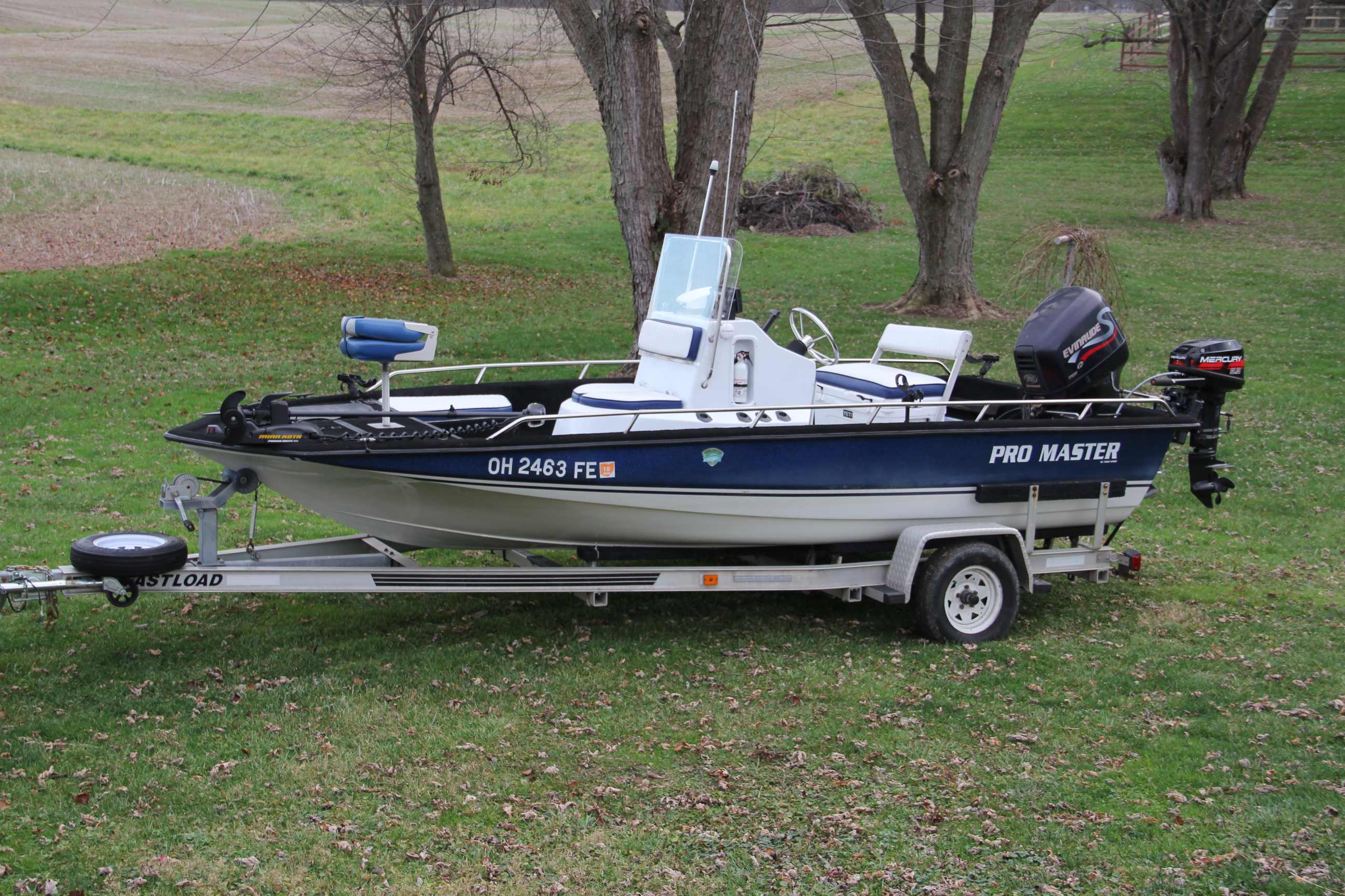 2000 Pro Master Center Console Fishing Boat 18ft with Trailer