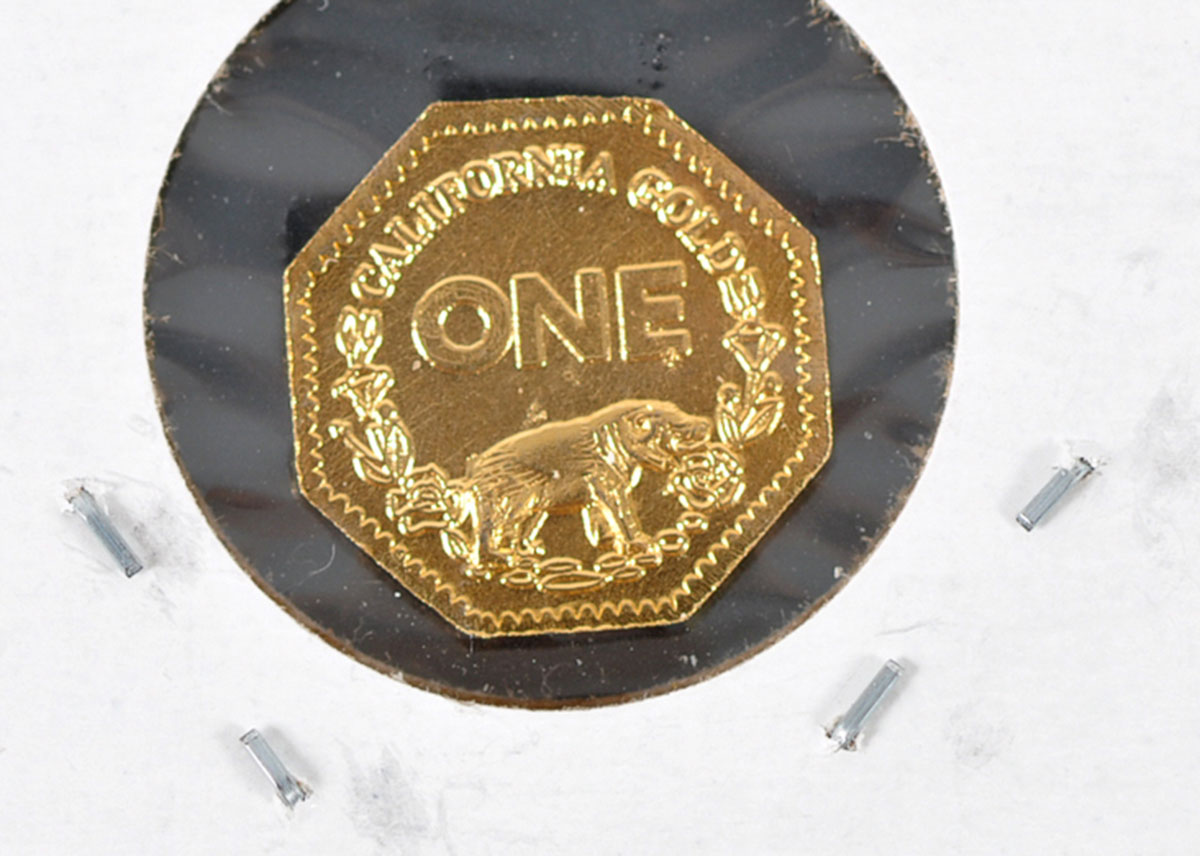 1898 California Gold Octagonal Dollar Coin