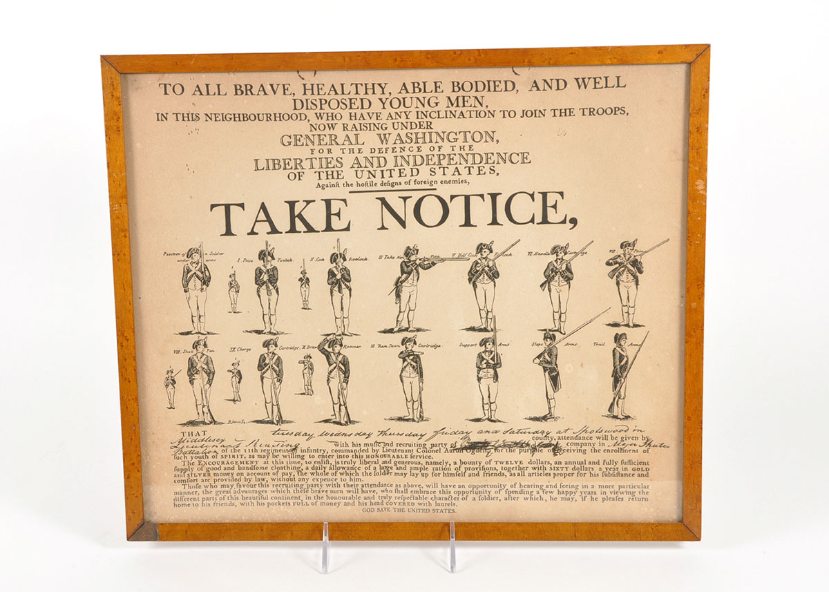 Revolutionary War Recruitment Poster