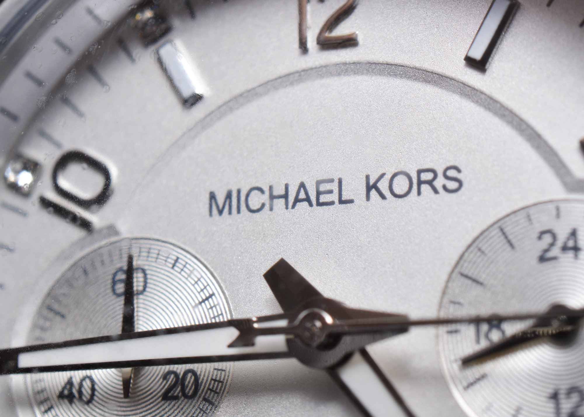 Michael Kors Acrylic and Rhinestone Watch