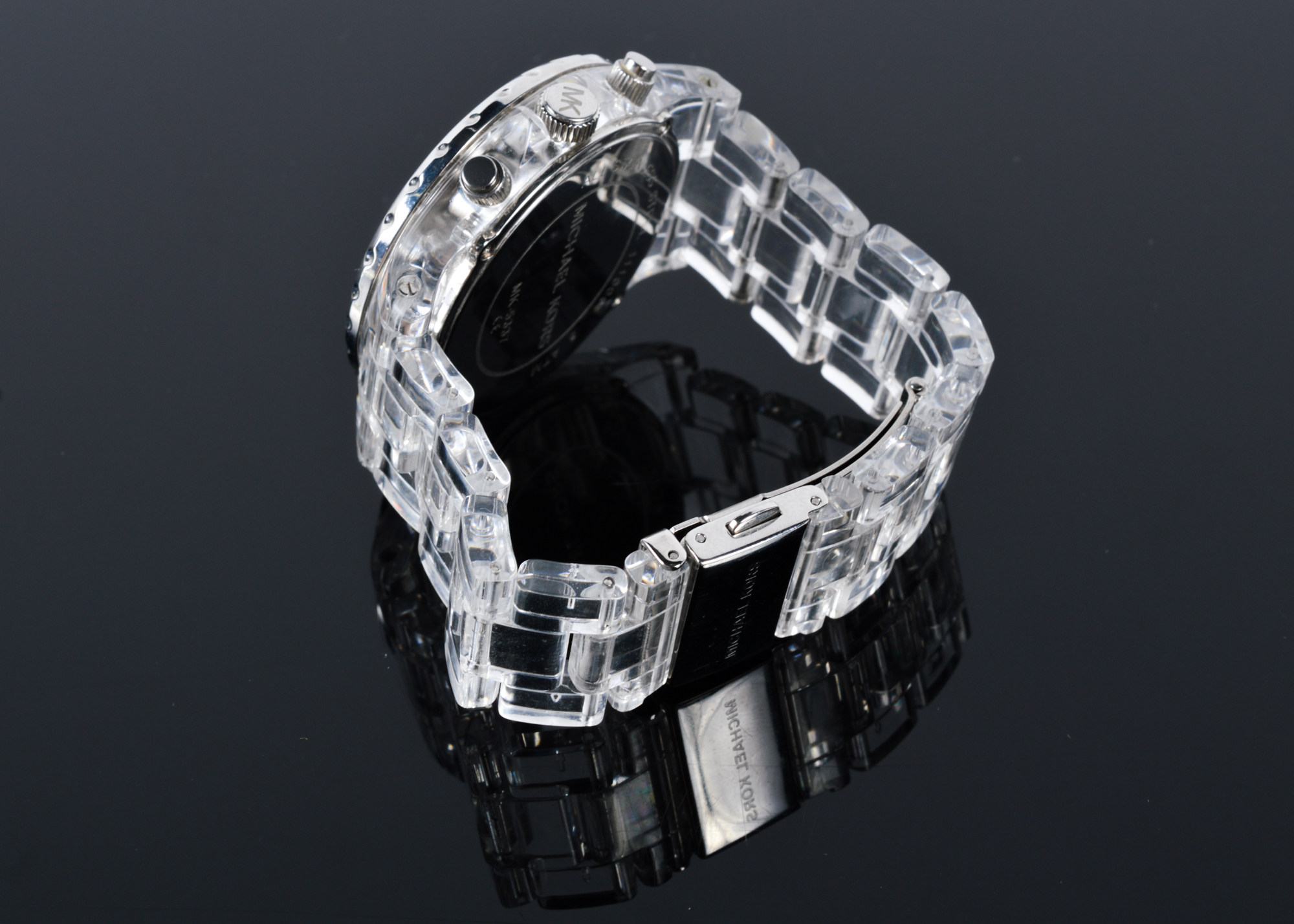 Michael Kors Acrylic and Rhinestone Watch