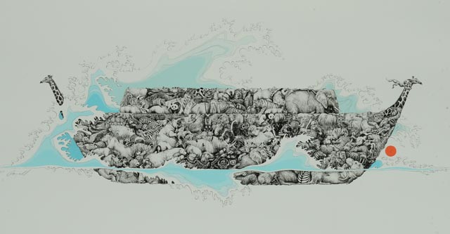 Peter Parnell Limited Edition Serigraph "Noah's Ark"