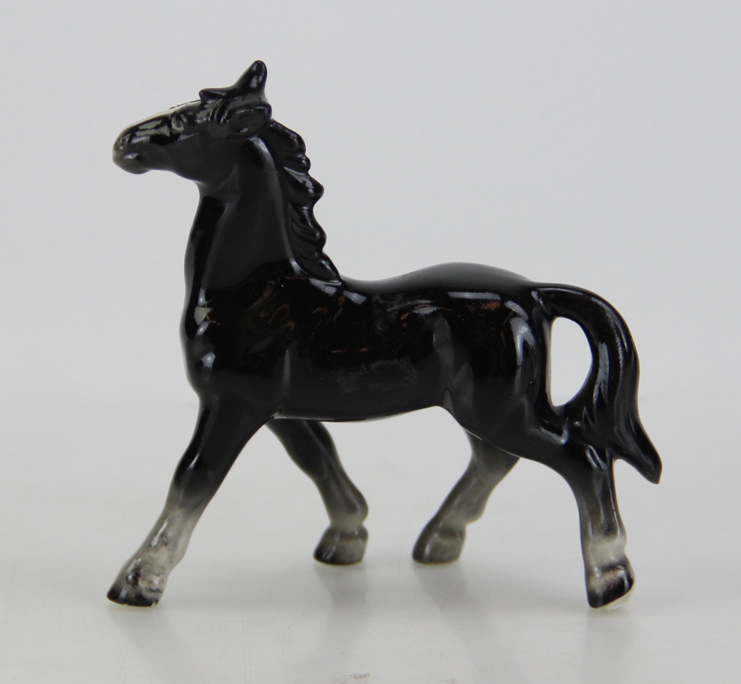 Trio of Vintage Ceramic Horses and Ornament