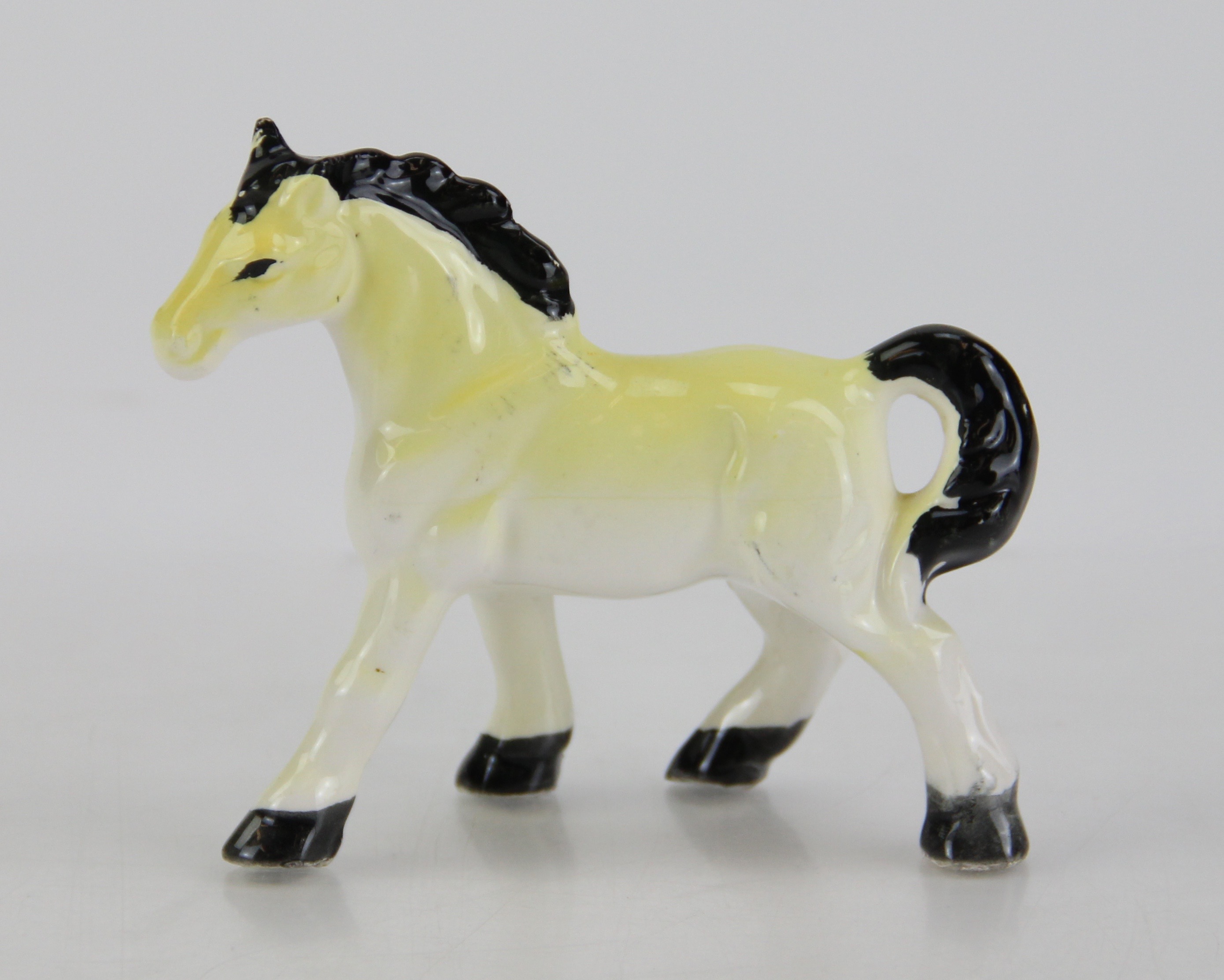 Trio of Vintage Ceramic Horses and Ornament