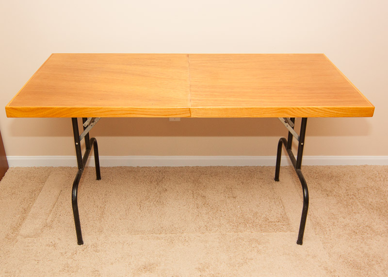 Handmade Wood Top Folding Table