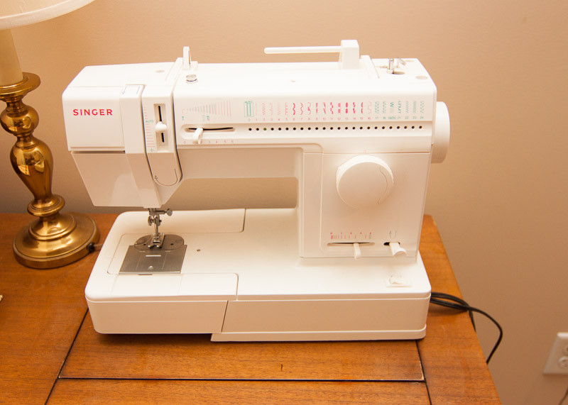 Vintage Sewing Desk and Singer Sewing Machine