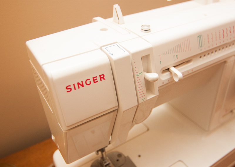 Vintage Sewing Desk and Singer Sewing Machine