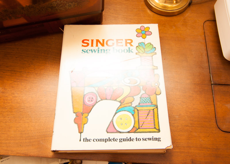 Vintage Sewing Desk and Singer Sewing Machine