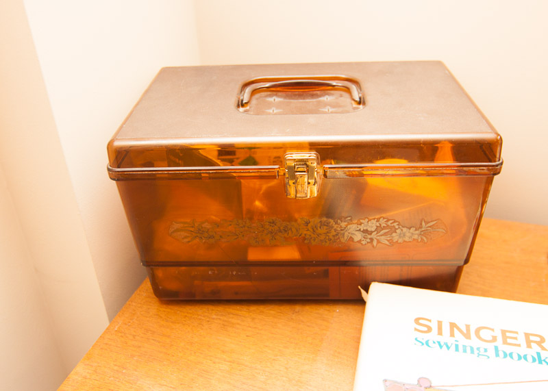 Vintage Sewing Desk and Singer Sewing Machine