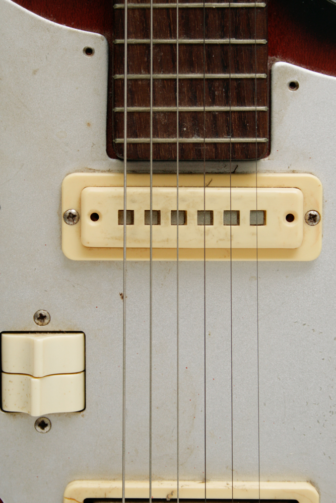 Sears Silvertone Model 1448 Amplifier And Electric Guitar