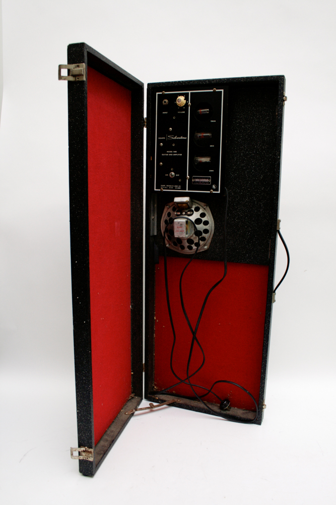 Sears Silvertone Model 1448 Amplifier And Electric Guitar