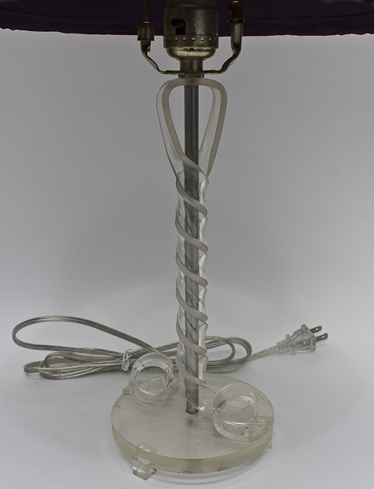 Pair of Modern Acrylic Table Lamps