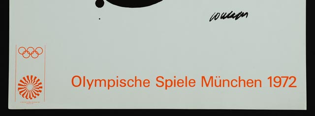 Pierre Soulages 1972 Munich Olympics Poster