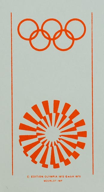 Pierre Soulages 1972 Munich Olympics Poster