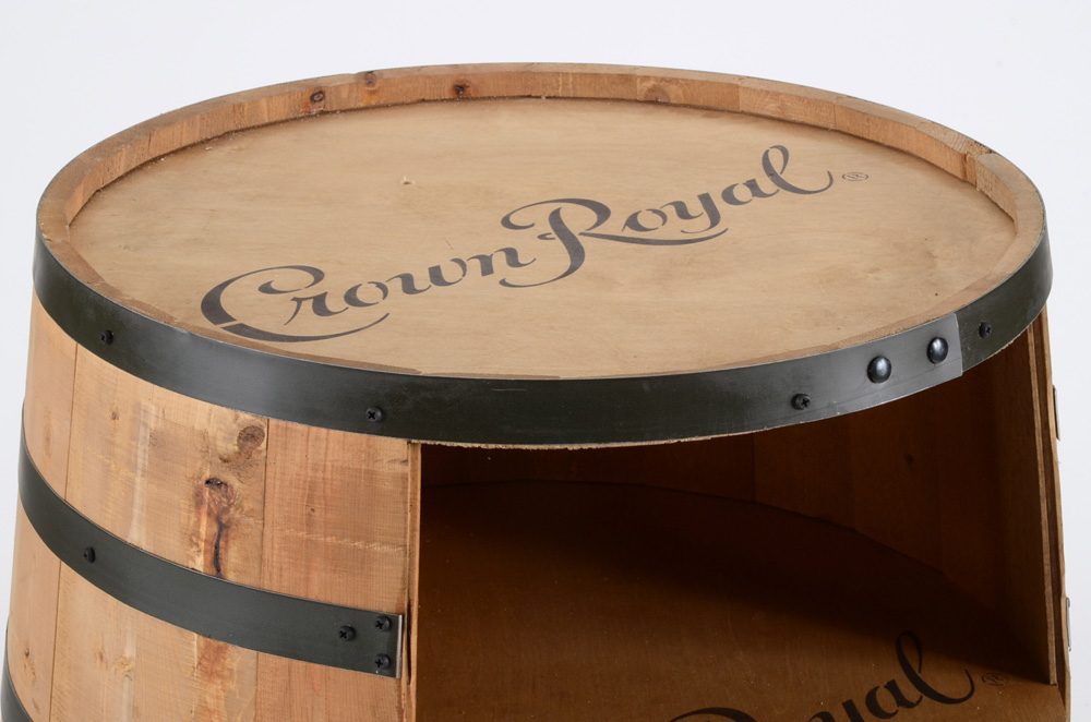 Crown Royal Barrel Bookcase / Shelf