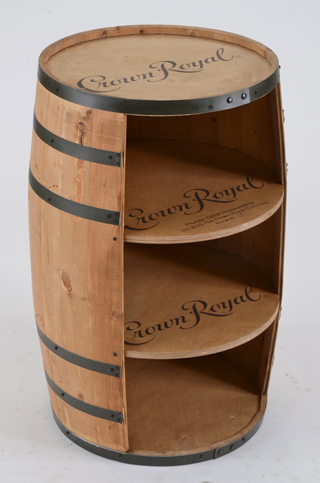 Crown Royal Barrel Bookcase / Shelf