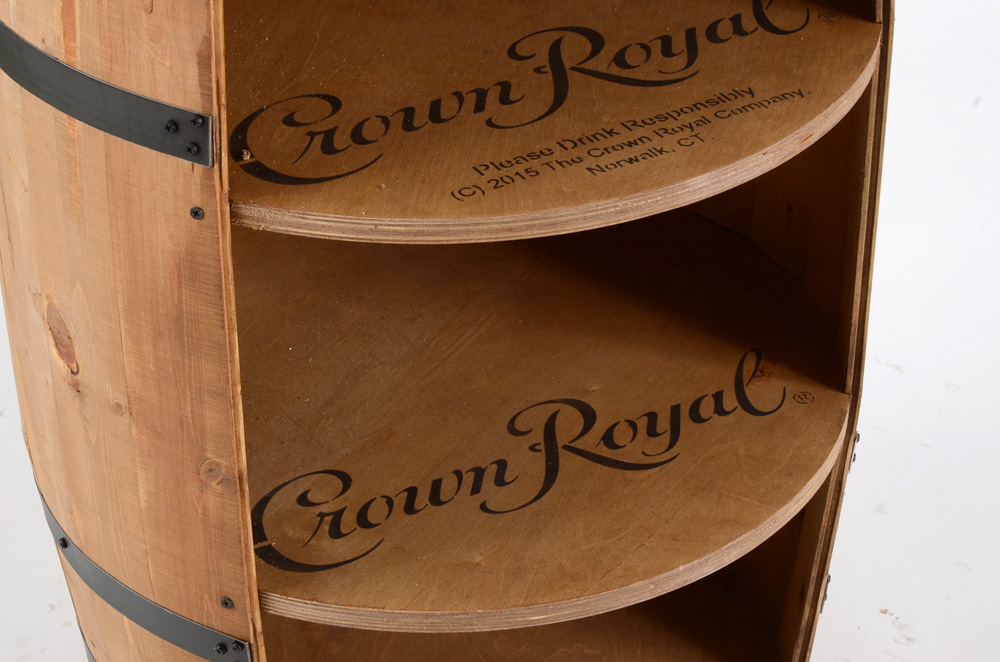 Crown Royal Barrel Bookcase / Shelf