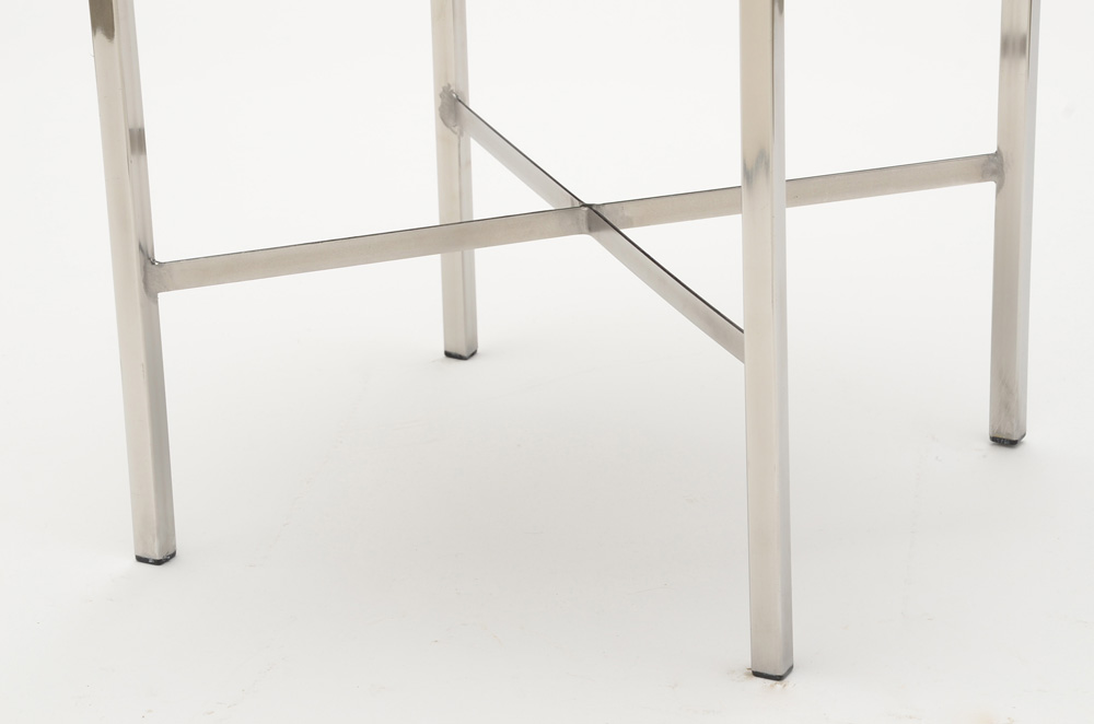 Modern Style Square Vinyl Upholstered Stools