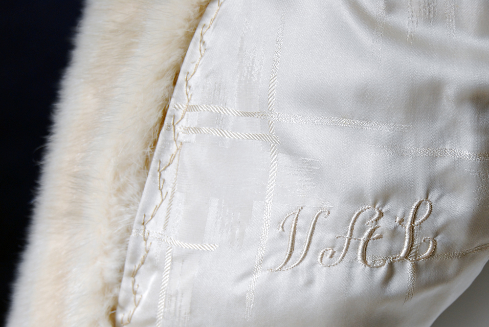 Vintage White Mink Fur Coat