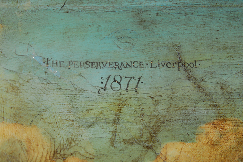 Framed Painting of "The Perserverance" 1877