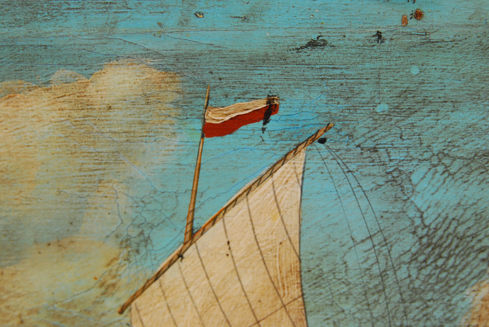 Framed Painting of "The Perserverance" 1877