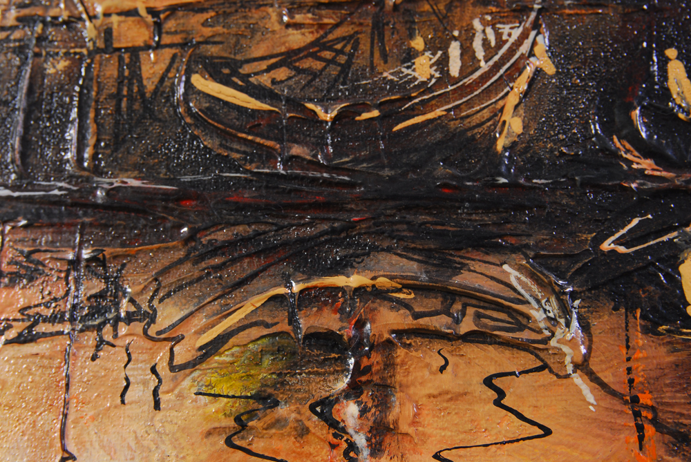 Danny Garcia "Ships in Port" Original Acrylic Painting