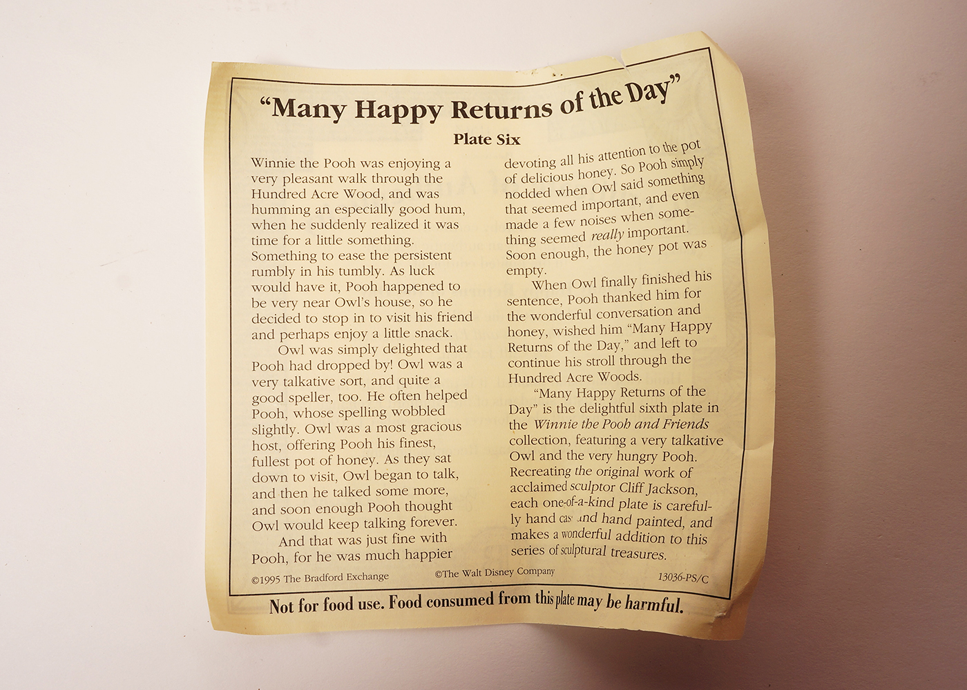 Winnie the Pooh Themed Collection