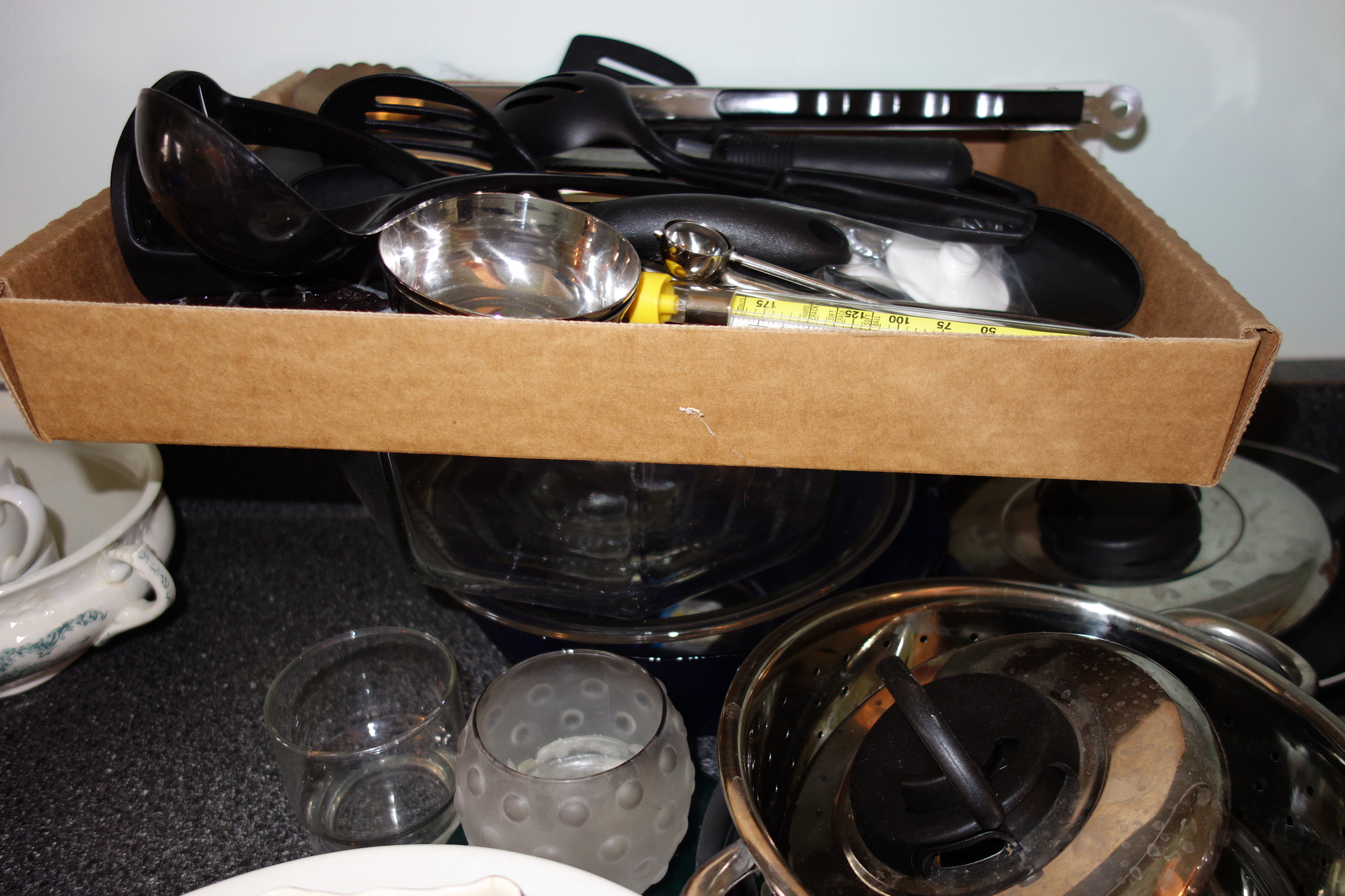 Kitchen Cabinet Cleanout and Decorative Pieces