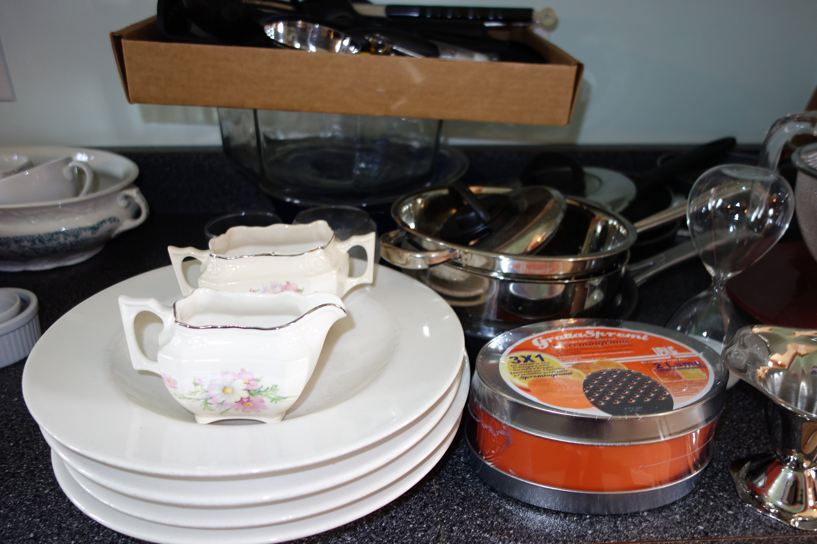 Kitchen Cabinet Cleanout and Decorative Pieces