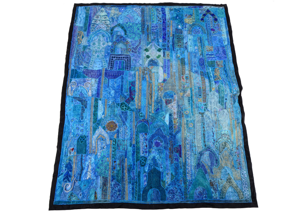 Blue Bohemian Wall Tapestry