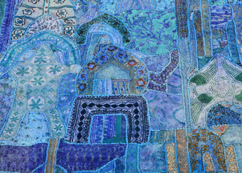 Blue Bohemian Wall Tapestry