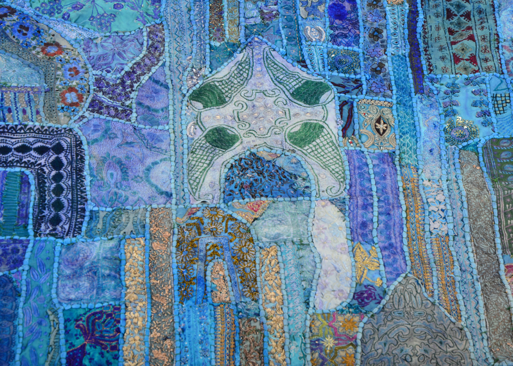 Blue Bohemian Wall Tapestry