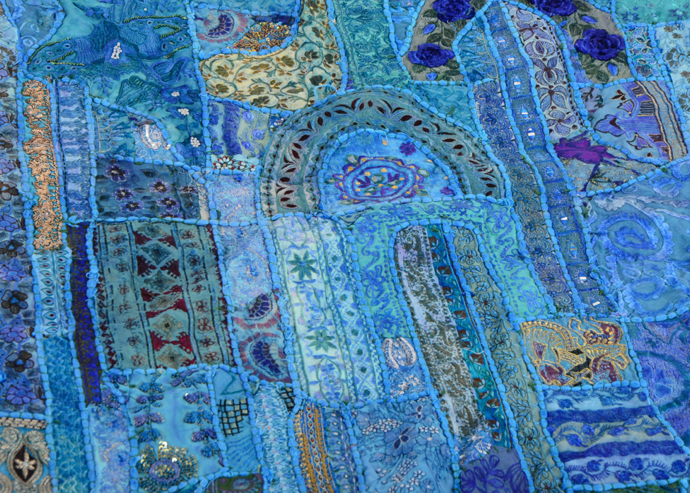 Blue Bohemian Wall Tapestry