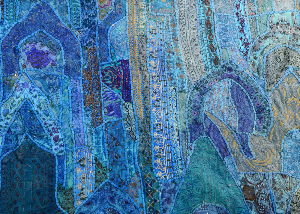 Blue Bohemian Wall Tapestry