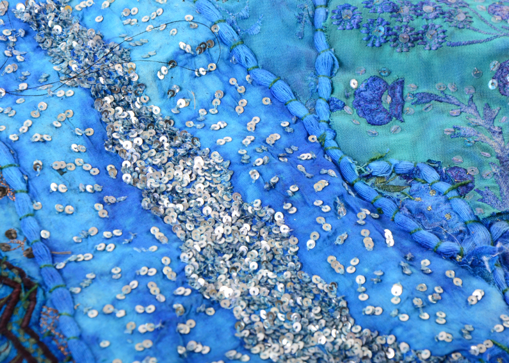 Blue Bohemian Wall Tapestry