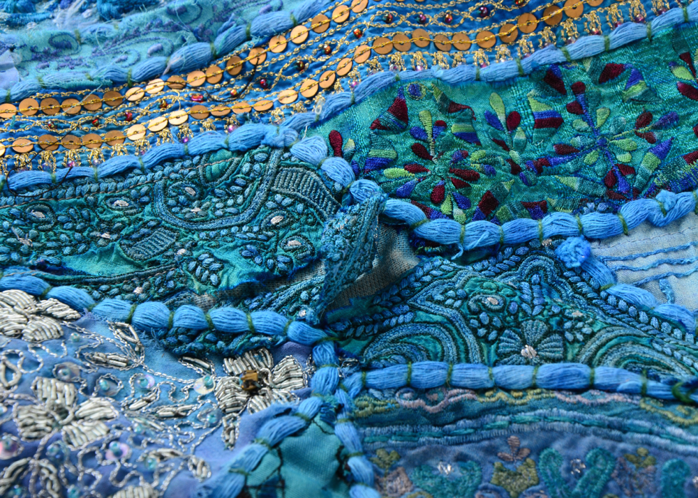 Blue Bohemian Wall Tapestry