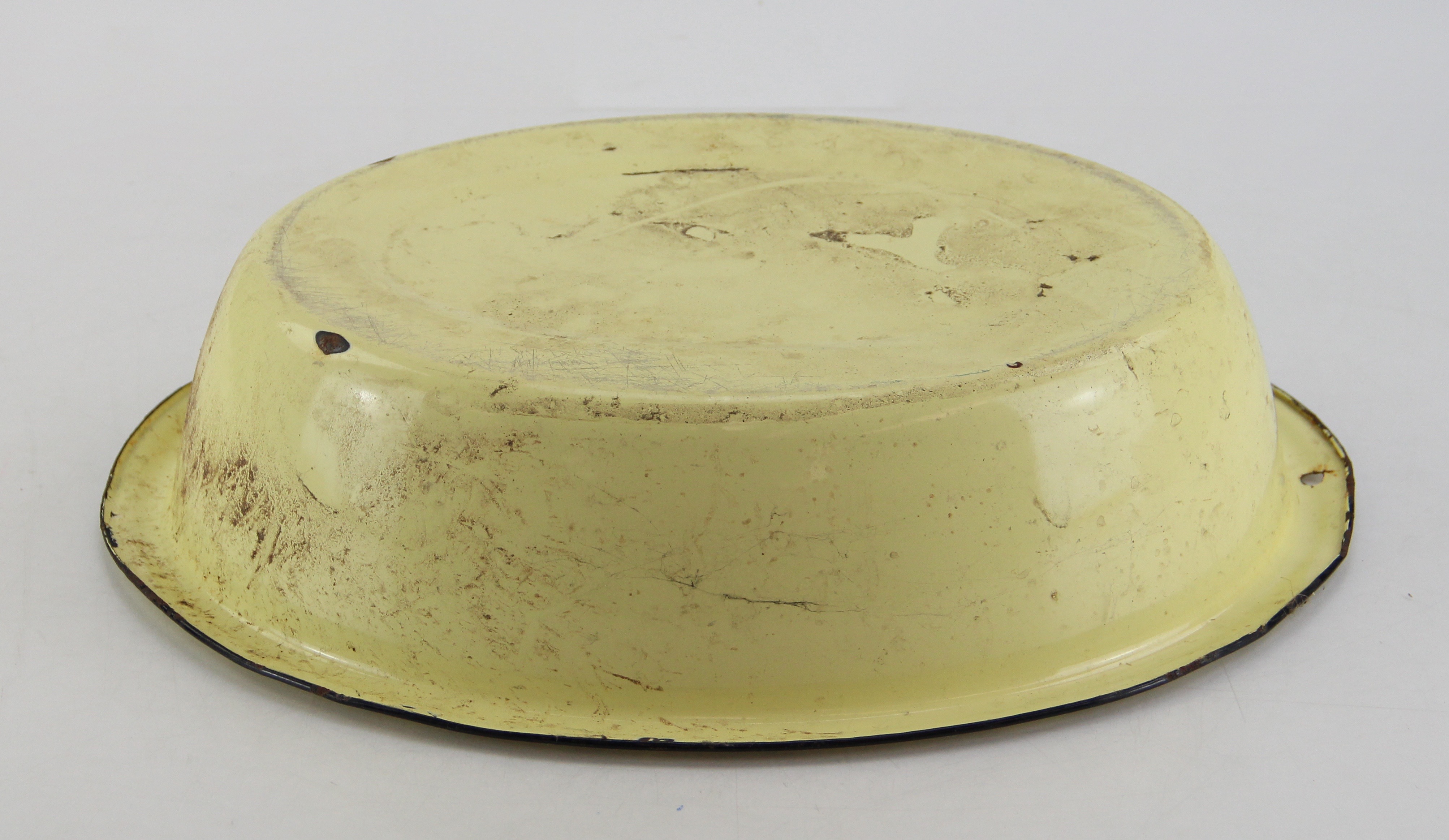 Enamel Pan with Cast Iron Cornbread Pans